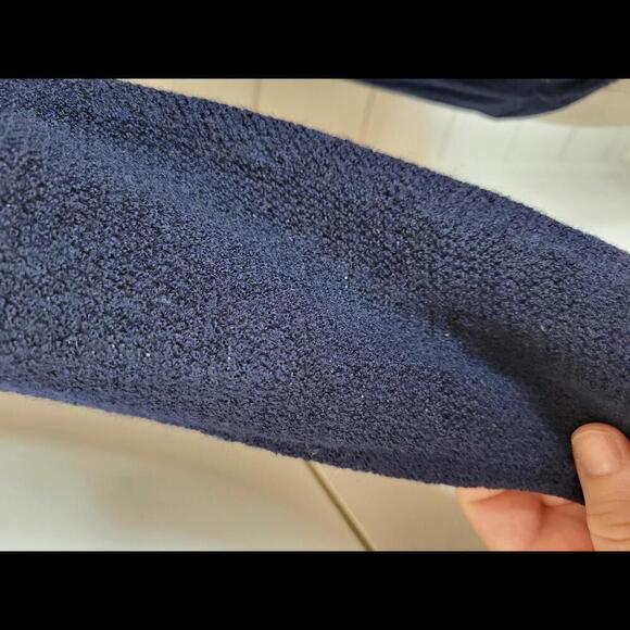 J Crew Small Navy blue merino wool crew neck sweater - Picture 3 of 6